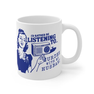 Murder With My Husband Retro Wife Mug