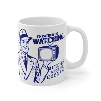Murder With My Husband Retro Husband Mug