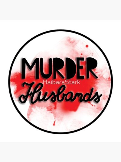 Alternative view of Murder Husbands Blood Mwmh Design Throw Pillow