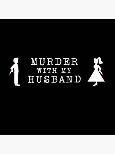 Alternative view of Murder With My Husband Classic Shower Curtain